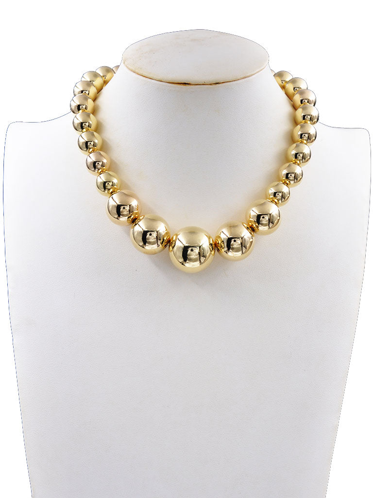 Metal Ball Necklace main image 1