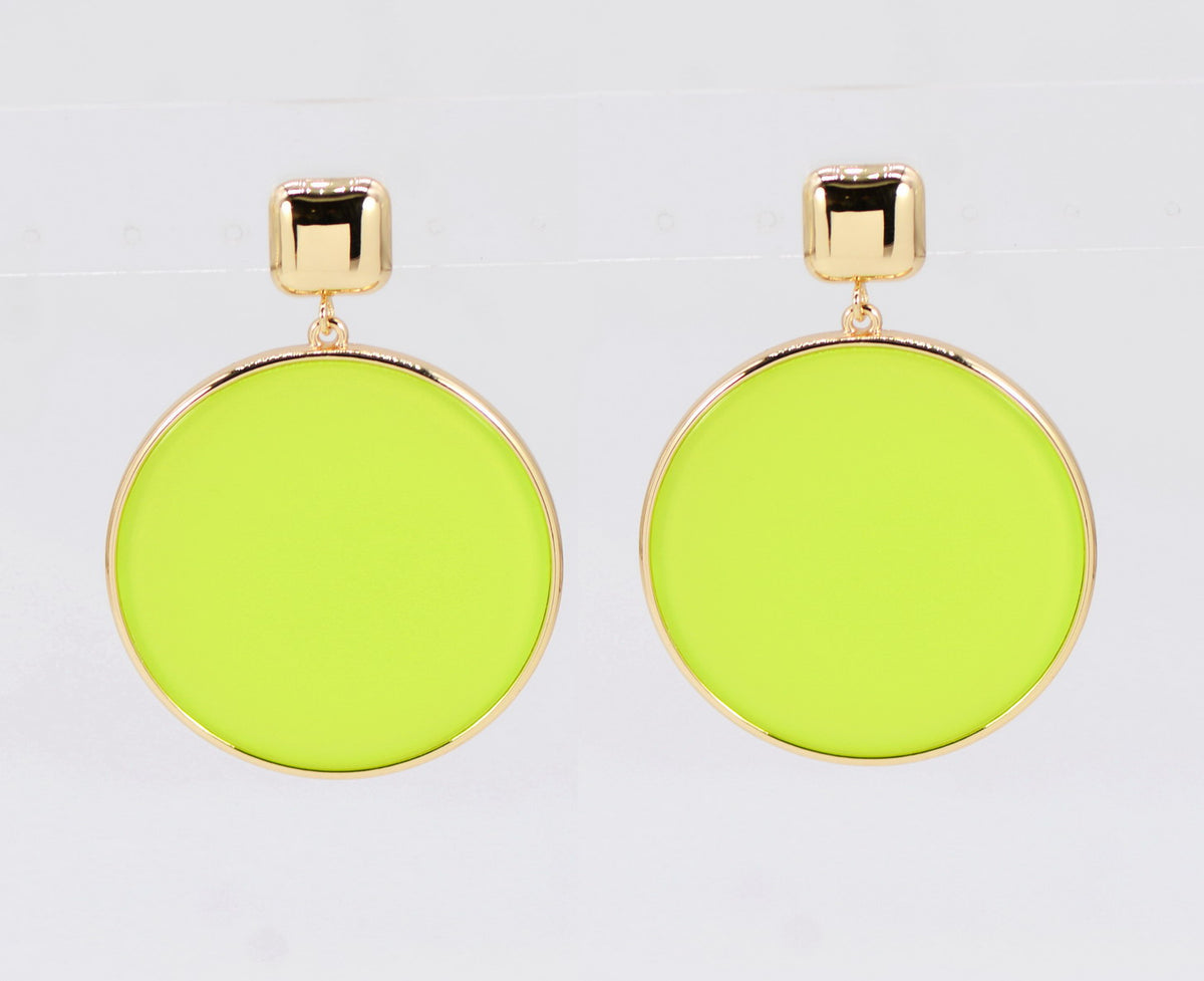 Lime/Green Crystal Alligator Earrings main image 1