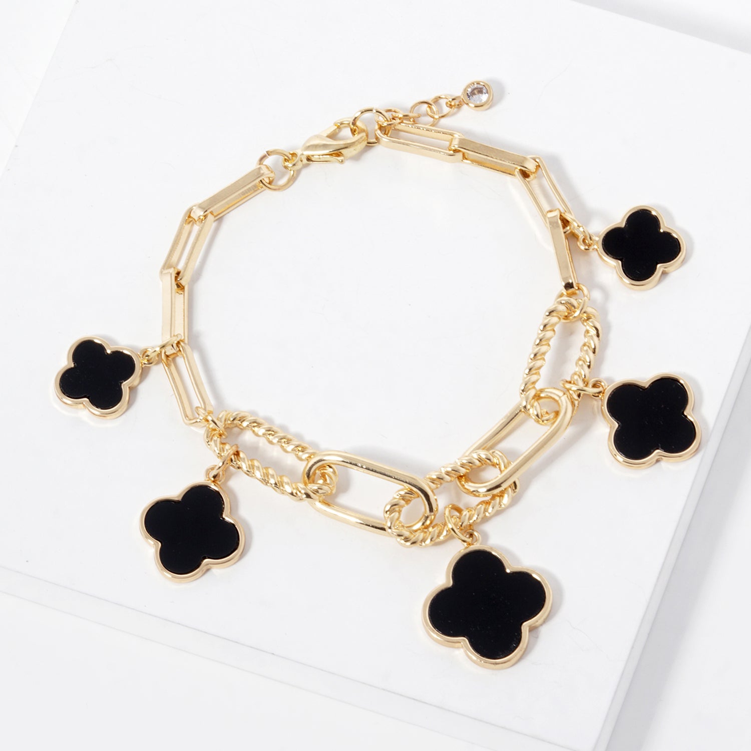 Carson Quatrefoil Charm Bracelet