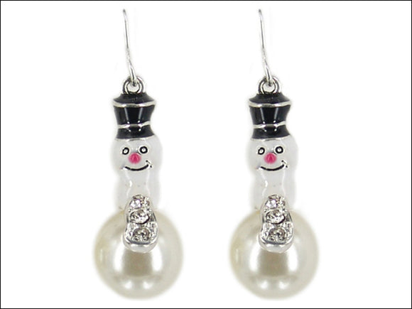 SNOWMAN DANGLING EARRINGS ( 0148 MASPL )