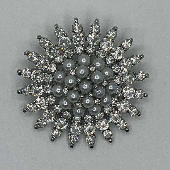 Silver White Brooch ( 06784 )