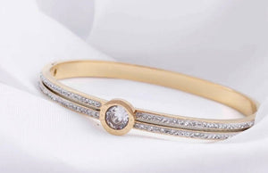 GOLD BANGLE STAINLESS STEEL ( 207 G )