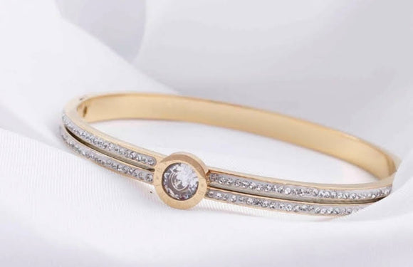 GOLD BANGLE STAINLESS STEEL ( 207 G )