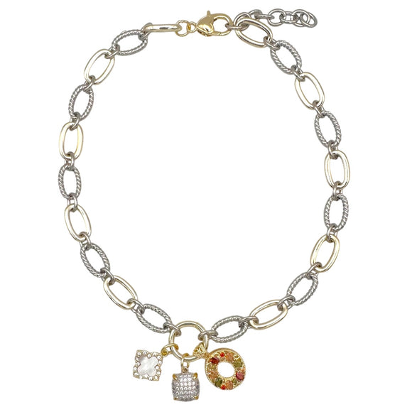 14K GOLD PLATED NECKLACE ( 1023 )