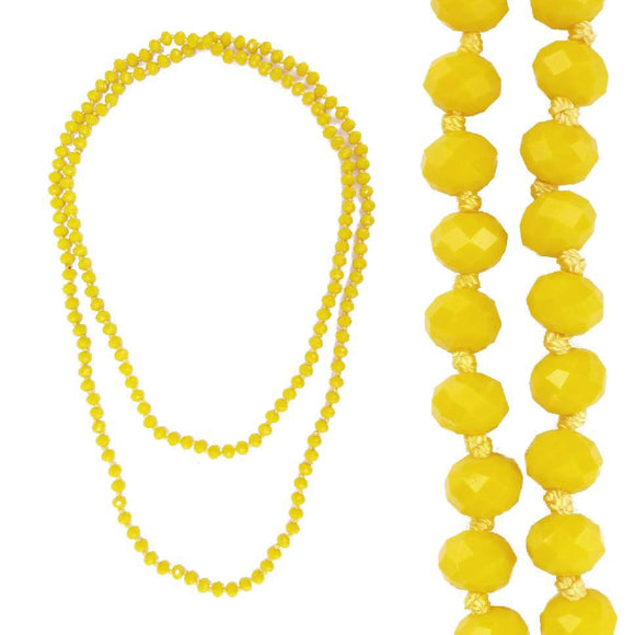 Yellow Crystal Necklace ( 1280 YL )