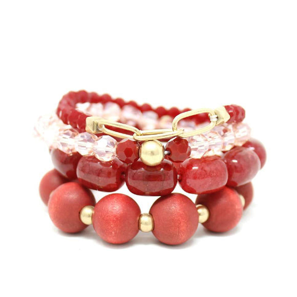 Red Stretch Bracelet ( 2285 WGRD )