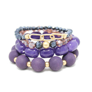 Purple Stretch Bracelet ( 2285 WGPU )