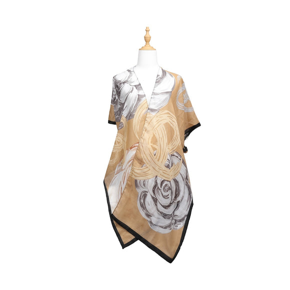 LIGHT MULTICOLOR WRAP PONCHO ( 960011 LTMT )