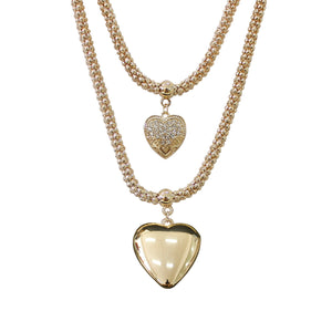 GOLD HEART NECKLACE ( 18430 VCR-G )