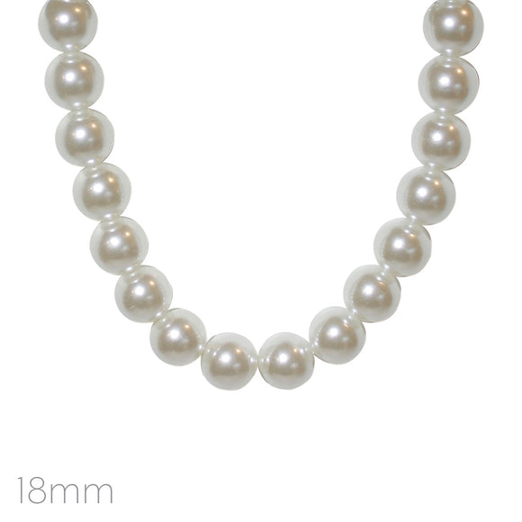 WHITE PEARL NECKLACE ( 18451 WHG )