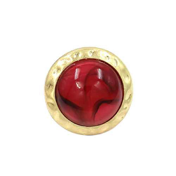 GOLD PINK STONE STRETCH RING ( 2093 GDPK )