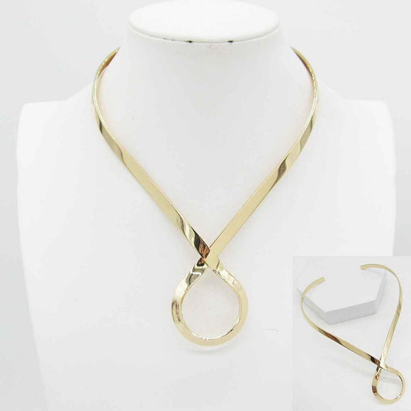 GOLD CHOKER NECKLACE ( 0177 )