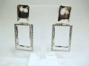 SILVER CLIP ON EARRINGS ( 3268 S )