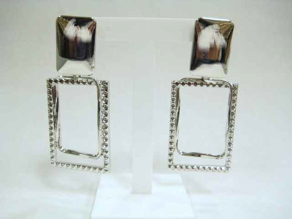 SILVER CLIP ON EARRINGS ( 3268 S )