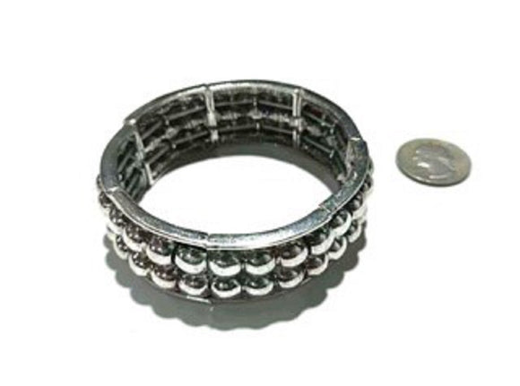 SILVER STRETCH BRACELET ( 2342 SB )