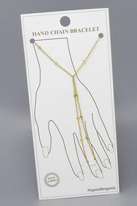 Gold Dipped Cross Hand Chain ( 8087 G )