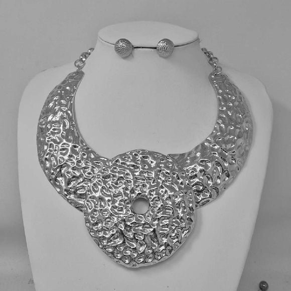 SILVER NECKLACE SET ( 11209 R )