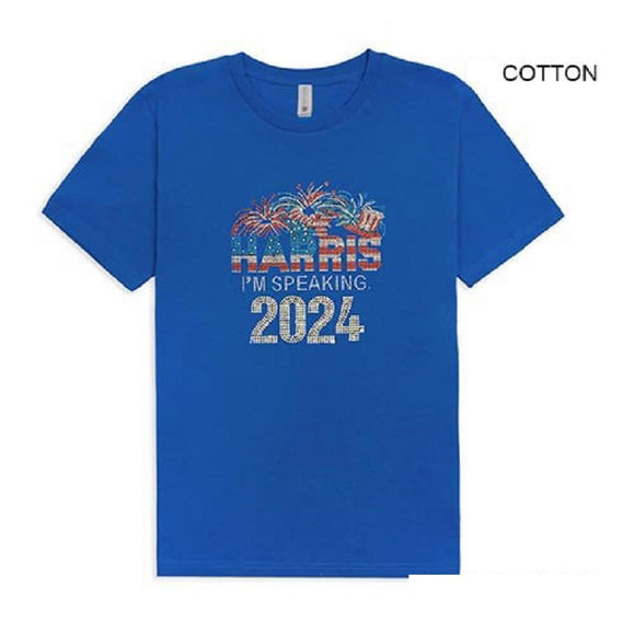 BLUE HARRIS 2024 SHIRT LARGE COTTON ( 3001 BL LARGE )