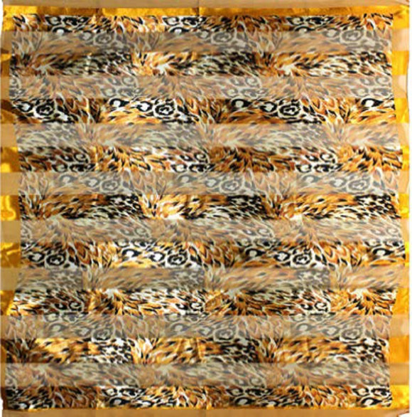 GOLD ANIMAL PRINT SCARF ( 1010 GD )