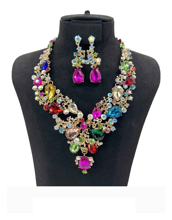 Amazon.com: Aktully Colorful Crystal Necklace for Women Sparkly Rhinestone  Choker Necklaces Dainty CZ Zirconia Statement Necklace Prom Party Jewelry  for Women Girls (Colorful): Clothing, Shoes & Jewelry