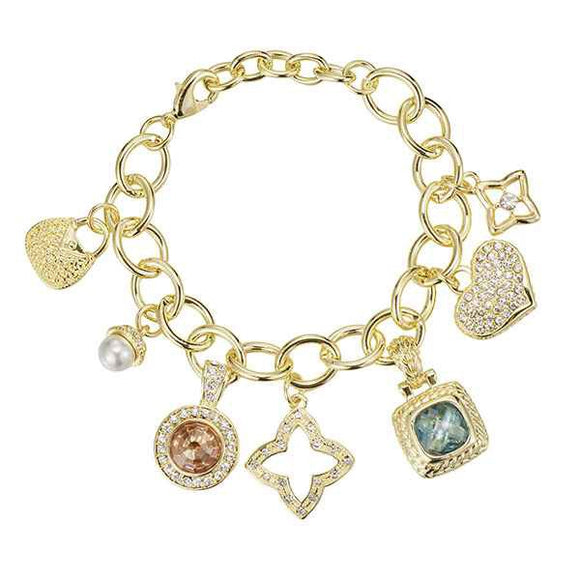 GOLD CHARM BRACELET ( 9571 G )