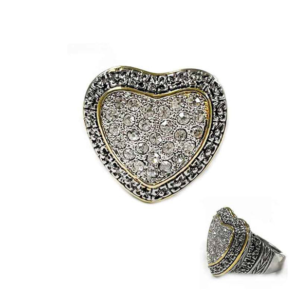 PAVE HEART RING SIZE 8 ( 3281 PV8 )