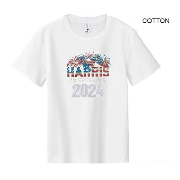 WHITE HARRIS 2024 SHIRT LARGE COTTON ( 3001 WH L )