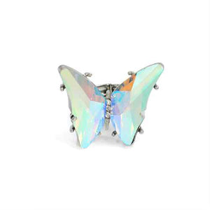 SILVER STRETCH AB BUTTERFLY RING ( 2005 RDAB )