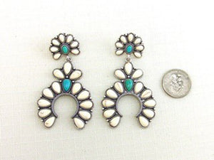 SQUASH BLOSSOM EARRINGS ( 0425 BWTQ )