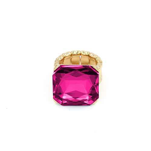 GOLD FUCHSIA STRETCH RING ( 2007 GDFSH )