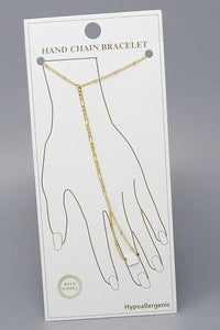 Gold Dipped Chain Hand Chain ( 6308 G )