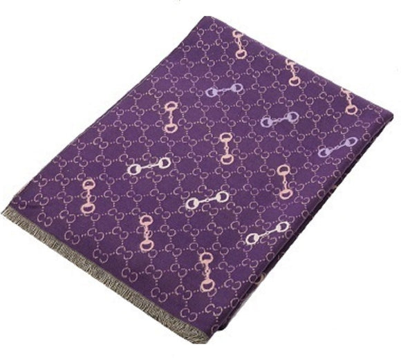 PURPLE TAN SCARF ( 1084 PU )