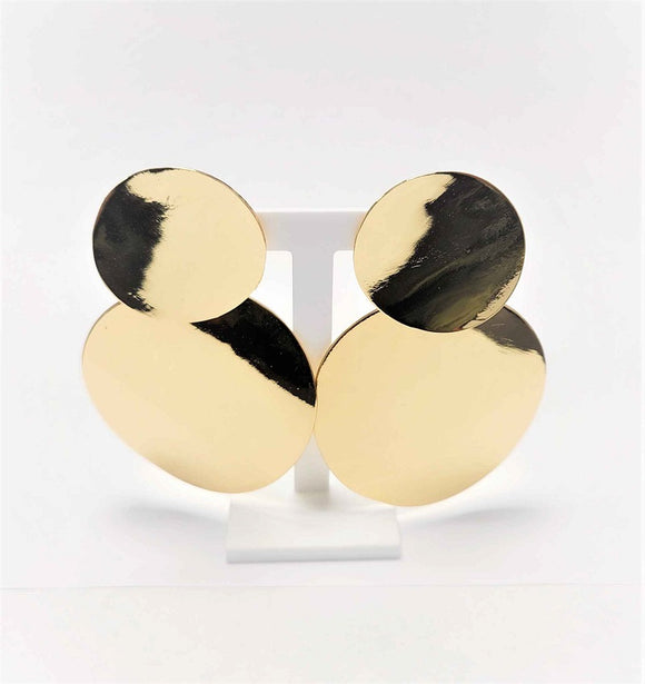 GOLD CLIP ON EARRINGS ( 3092 G )
