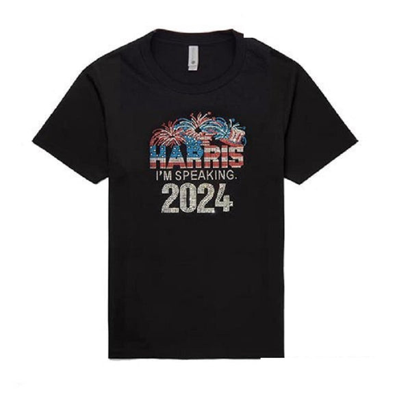 BLACK HARRIS 2024 SHIRT SMALL COTTON ( 3001 BK SMALL )