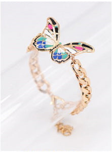 BUTTERFLY BRACELET BLUE ( 2493 GLBLU )