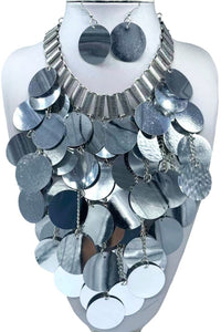 SEQUIN NECKLACE SET ( 2942 RH )