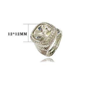 Silver Stretch Ring Clear Stone ( 3248 CL )