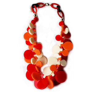Red Multicolor Necklace ( 0089 REDMUL )