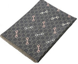 GREY TAN SCARF ( 1084 GY )