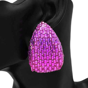 LIGHT PINK STONE EARRINGS ( 2798 GDLPK )