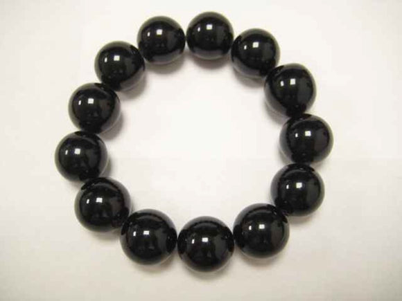 BEAD STRETCH BRACELET BLACK ( 648 BK )