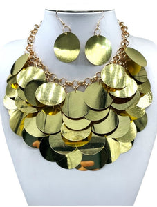 SEQUIN NECKLACE SET ( 2943 GP )