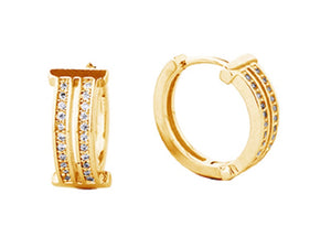 14k Gold Dipped Hoop Earrings ( 310521 GLD )