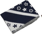 BLUE GREY SCARF ( 1016 BLWH)