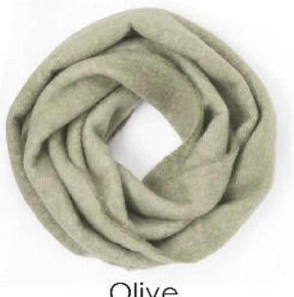 OLIVE GREEN INFINITY SCARF ( 1244 OLIVE )