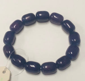 Purple Stone Stretch Bracelet ( 2632 PU )