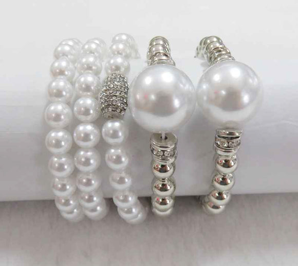 5 LINE PEARL BRACELET ( 804 S )