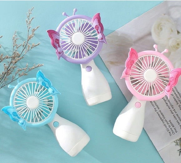 BUTTERFLY BATTERY FAN PINK ( 1654 PK )