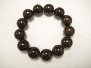 BEAD STRETCH BRACELET DARK BROWN ( 648 TIG )