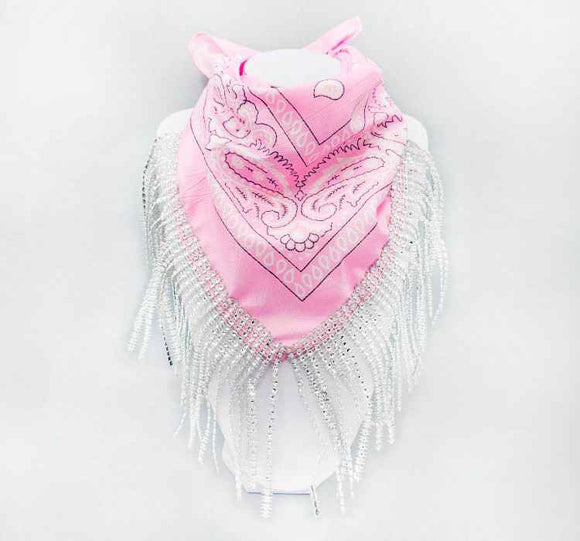 BANDANA FRINGE SCARF ( 1509 PK )